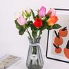 Single Stem Fabric Rose Artificial Flower, Real Touch Fake Bouquet for Wedding Home Decor, Realistic Fake Rose