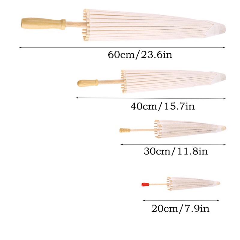 White Umbrella Bridal Cosplay DIY Craft Photo Prop Wedding Paper Party Decor