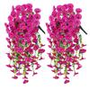 2/4Pcs UV-Resistant Artificial Flowers Morning Glory Eucalyptus Hanging Flower Plants Wedding Home Outdoor Garden Decoration