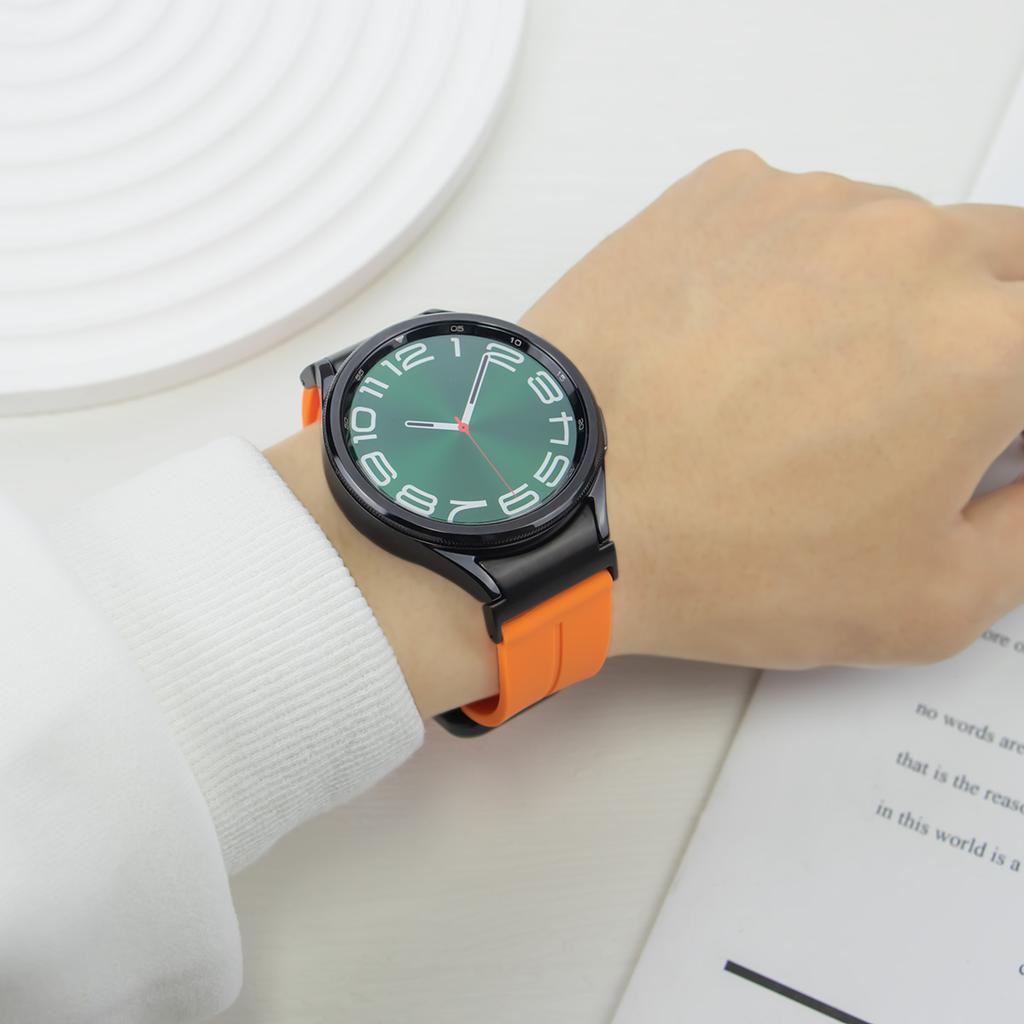 Quick Fit Magnetic Silicone Strap For Samsung Galaxy Watch 6 Classic 47mm 43mm 6/5/4 40mm 44mm 5 Pro 45mm 4 Classic 46mm 42mm
