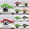 Plastic Faux Juniper Bonsai Tree Indoor Decor Green Artificial Plant For Home