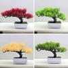 Bungeana Zucc Pinus Artificial Bonsai Potted Plant For Home Projects Decor