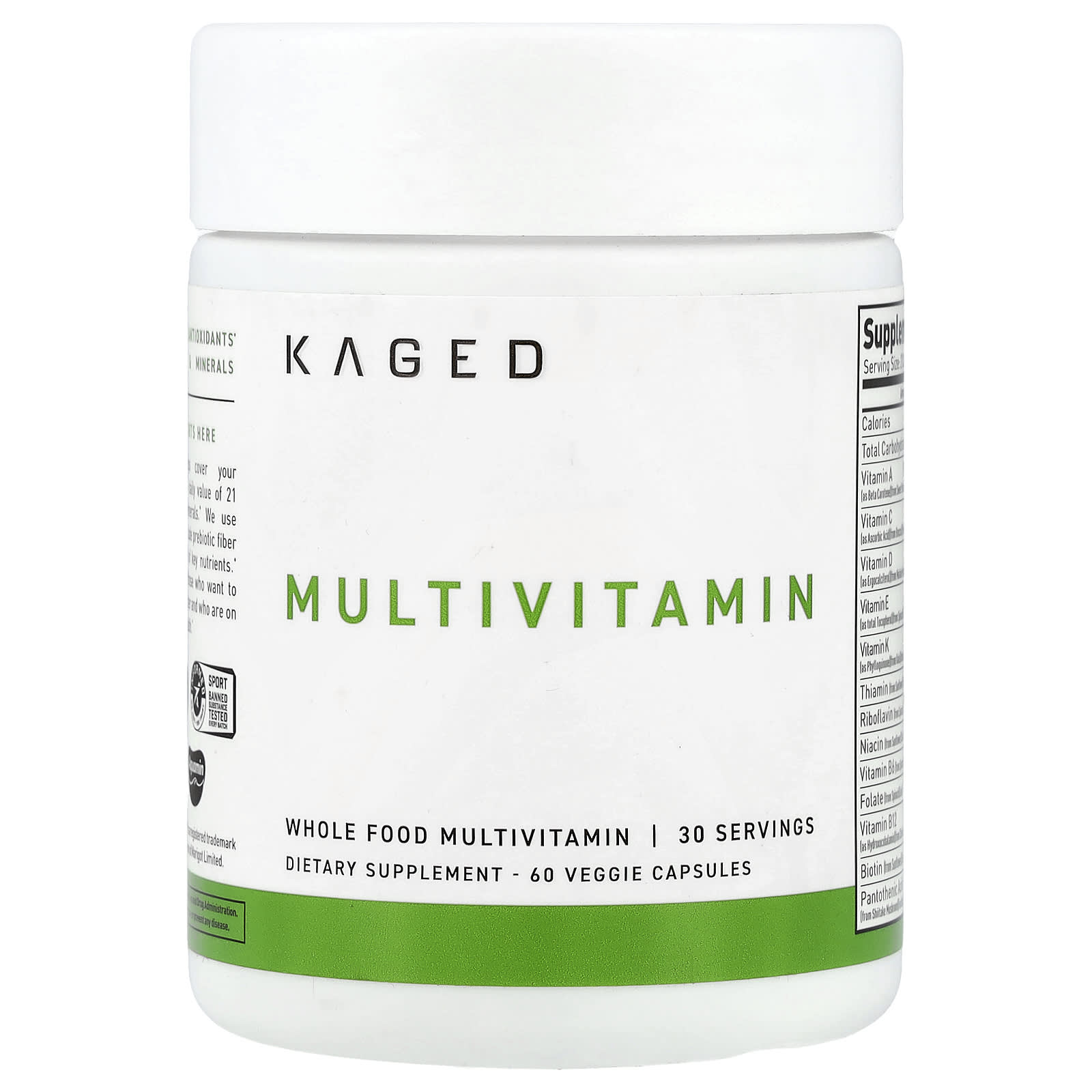 

Multivitamin, Veggie Capsules 60