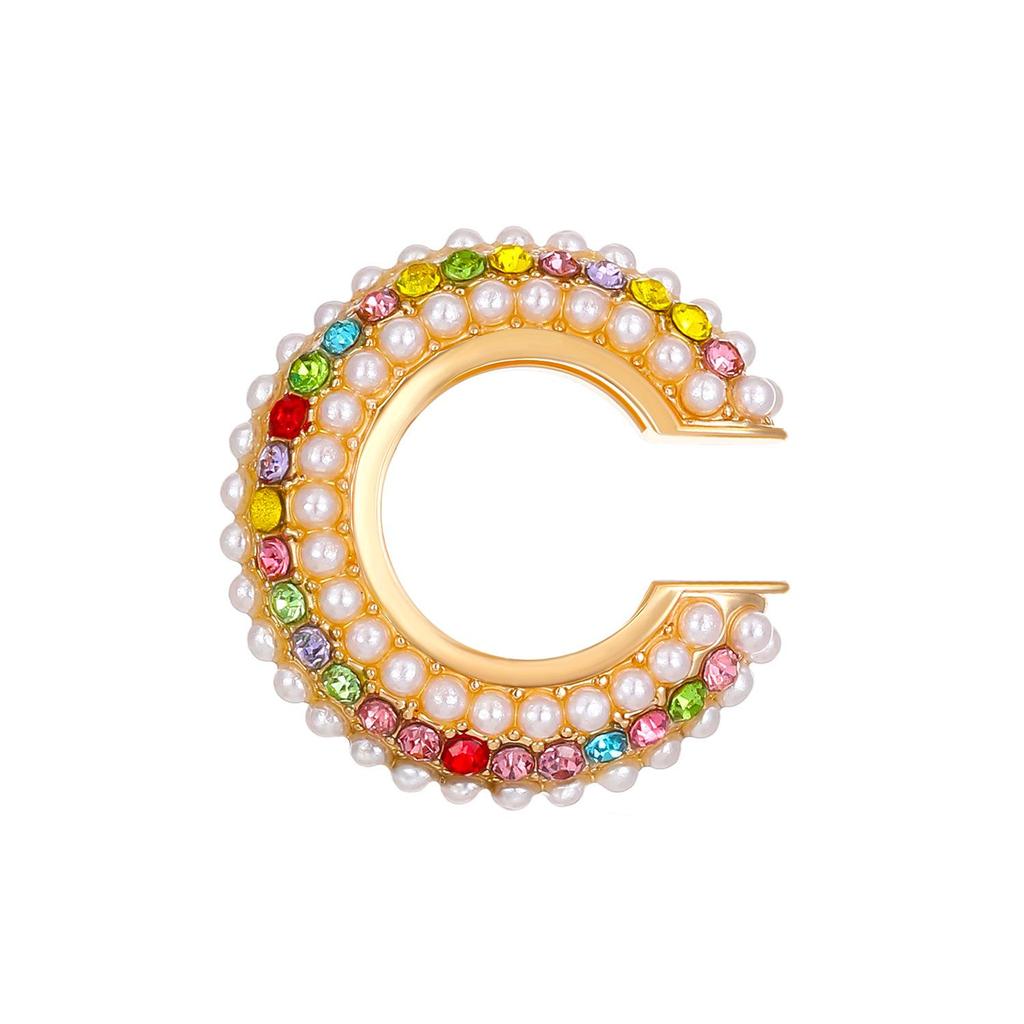 European & American Popular C-shaped Rhinestone Ear Cuff Earrings, No Piercing Needed for Women