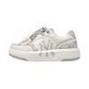 MLB New York Yankees Synthetic Leather Low top Skateboard Shoes Unisex Gray 3ASXM056N-50GRS