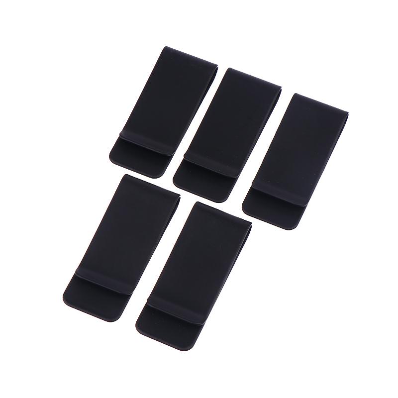 5 Piezas Clip de Dinero Metálico Delgado Simple Portátil Multifuncional Clips para Tarjetas de Visita Billetera para Hombre Soporte para Tarjetas de Visita Cartera Pinza para Efectivo