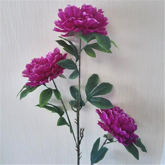 Peony Silk Flower: Large, Single-Head Tabletop/Floor Decoration