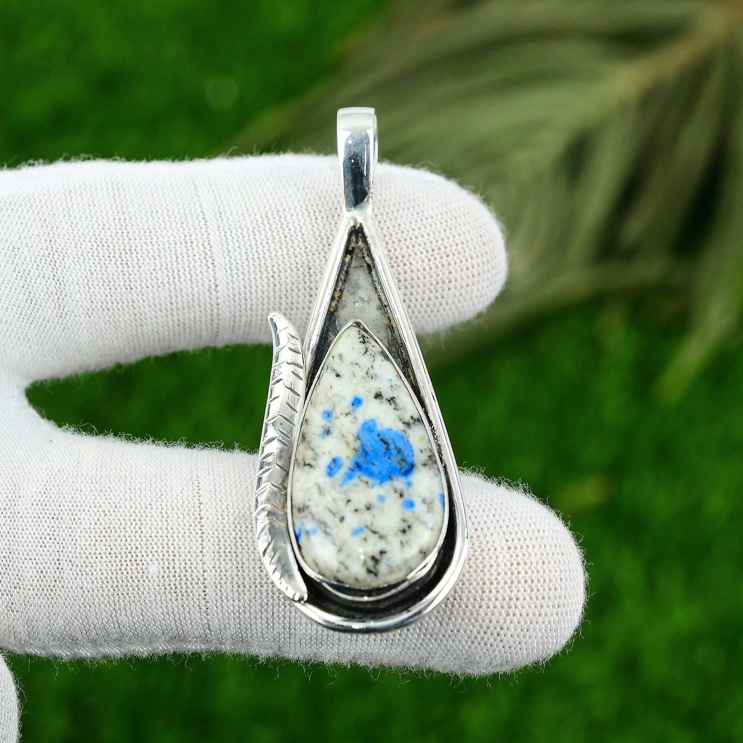 Груша Натуральный Яшма К2 925 Проба Стерлинговое Серебро Юбилей Сестра Арт-деко Подвеска