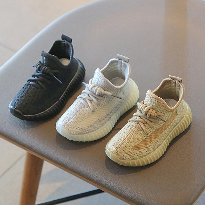 Children's Coconut Shoes Spring and Autumn Boys' Sports Shoes Breathable Mesh Shoes Fly Woven Girls' Casual Shoes Soft Sole Baby Shoes