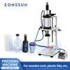 ZS-XG70ZC 70mm Tabletop Pneumatic Semi-Automatic Capping Machine Cork Plastic Lid Bottle Presser