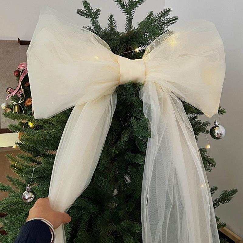 Artistic Large Tulle Ribbon Accent Perfect As Holiday Craft Supply For Christmas Decorations And Party Themes