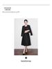 French High-End Square Neck Sleeveless Midi Dress with Waist-Gathering
