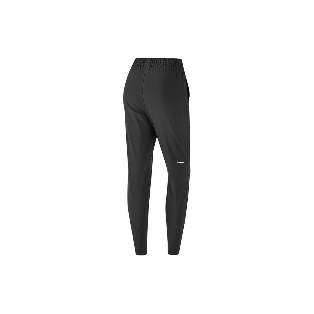 Skechers Solid Color Mid-Rise Breathable Running Knit Sports Pants Women bottoms Carbon-Black P223W101-0018