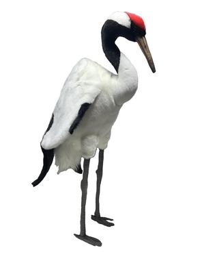 HANSA Red-Crowned Crane Plush Toy, 50x25x72cm, Acrylic, 5720