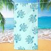 Sea Turtle Shell Printed Beach Towel, Quick Drying Water Absorbing Beach Pool Towel