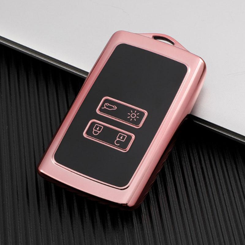 TPU Car Key Case Cover for Renault Koleos Kadjar Megane Talisman Captur Espace Clio 4 Button Key Shell Fob Protector Accessories