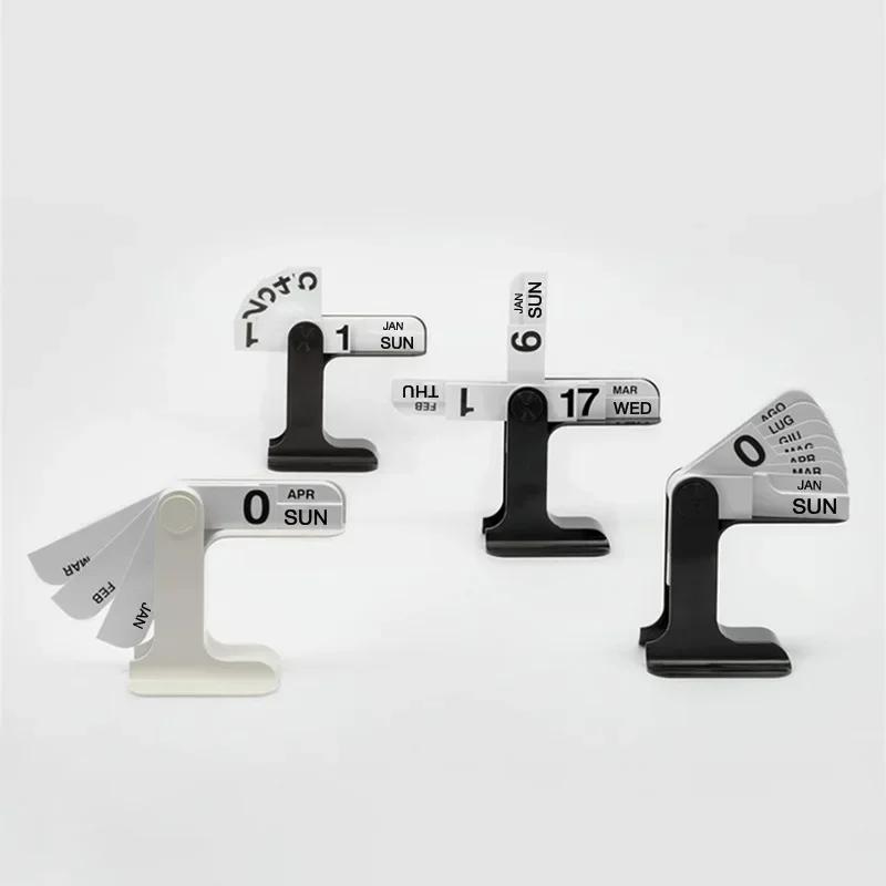 INS Design Desktop Calendar Flipping Calendar Creative Simple Calendar Modern Living Room Decoration Office Stationery 2025 2024