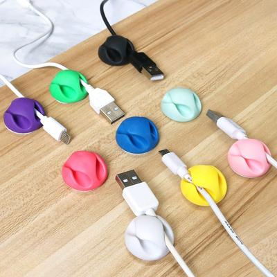 10 Pcs Charging Cable Hub Table Cable Clasp Charger Organizer Headphone Cable Table Fixing Clip Car Accessories Interior
