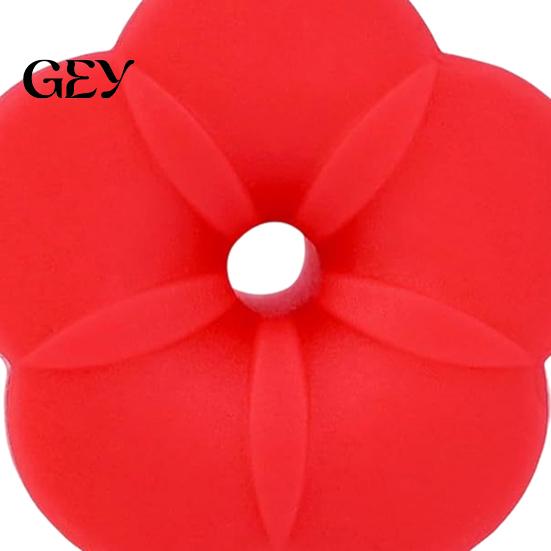 Durable Hummingbird Feeder Component 4PCS Replacement Parts, Simulated Red Flowers Shape, Universal Silicone Parts Fit Waterproof Bird Accessories,