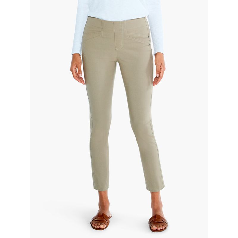 

Elastic Fabric Pocket Fashion Chubby Girl Spring/Summer Pencil Pants Deep Katchi cloth color us14