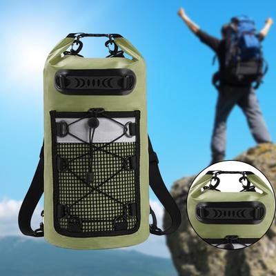 Dry Bag with Handle, Lightweight And Versatile Backpack, Green, for Camping, Rafting, Swimming,
