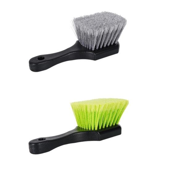 Car Tire Cleaning Brush Hard Nylon Bristle Wheel Scrubber for Floor Mat & Tire Heavy Duty Auto Detailing Tool