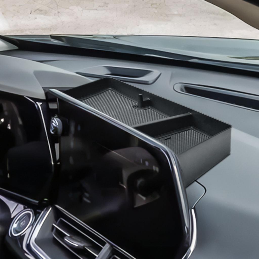 HGWEI For 2025 2025 Chevy Chevrolet Trax Center Console Organizer Dashboard Tray Box Behind Screen Armrest Storage Accessories