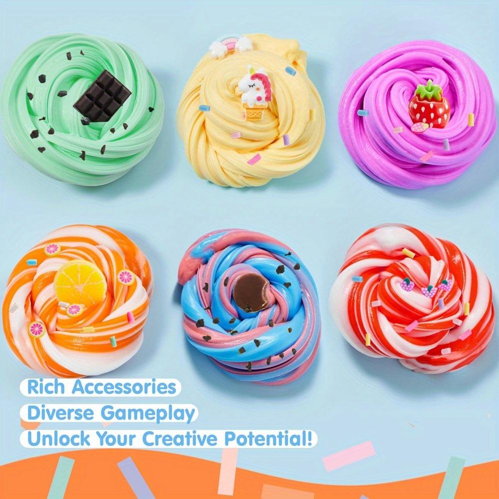 JOYFY 6 Pack Butter Slime Party Favors Soft Non-Sticky Mess-Free Stress Relief Toys for Kids Classroom Reward Birthday Gifts