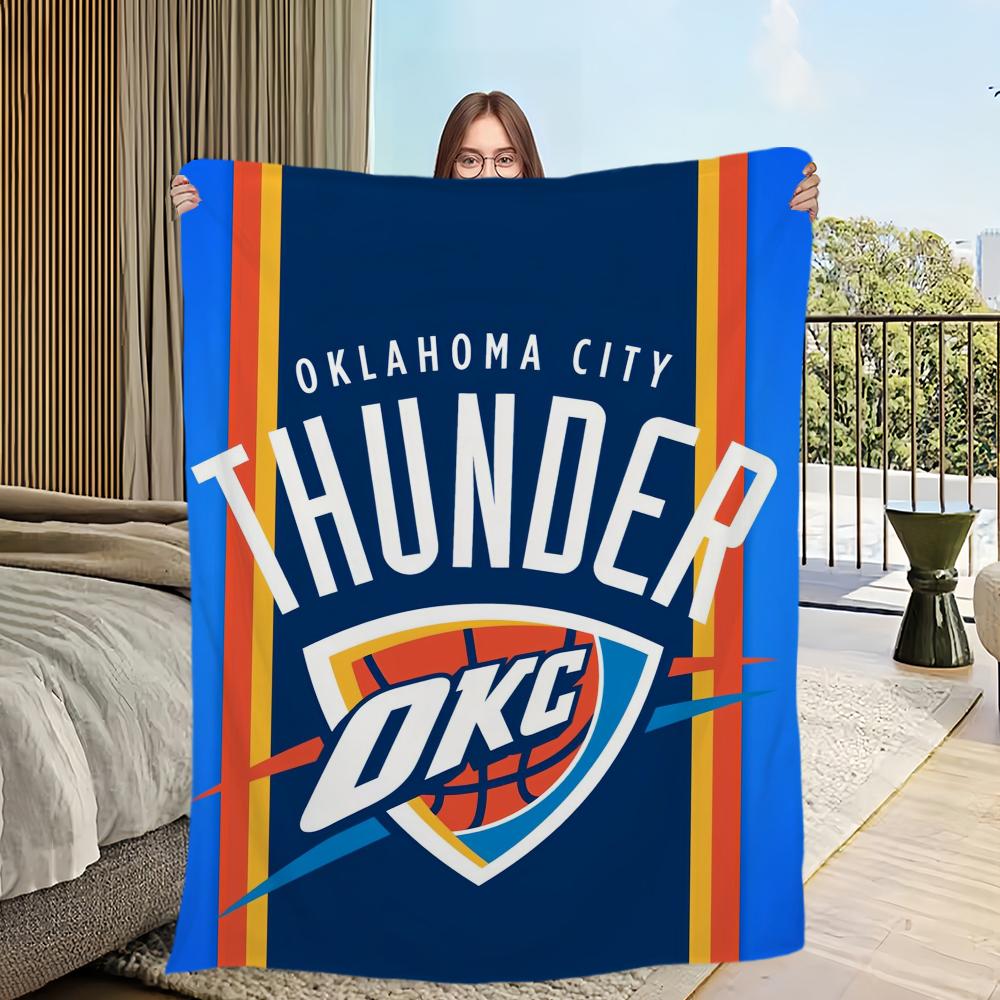 Cool Blanket Soft Comfortable Nap Plush Suitable For Iiving Room Office Bedroom O-Oklahoma Sports City T-Thunder  Home Kid Gift