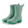 Mid-Tube Women's Rain Boots Outdoor Casual Waterproof Non-slip Outer Wear Water Shoes Work Shoes Thick And Warm For Four Seasons