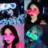Led Glasses Neon Party Flashing Glasses Luminous Light Glasses Bar Party Concert Props Fluorescent Glow Photo Props Supplies
