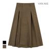 VANAKE Back Elastic Pleated Skirt_Vb3Yskm301A