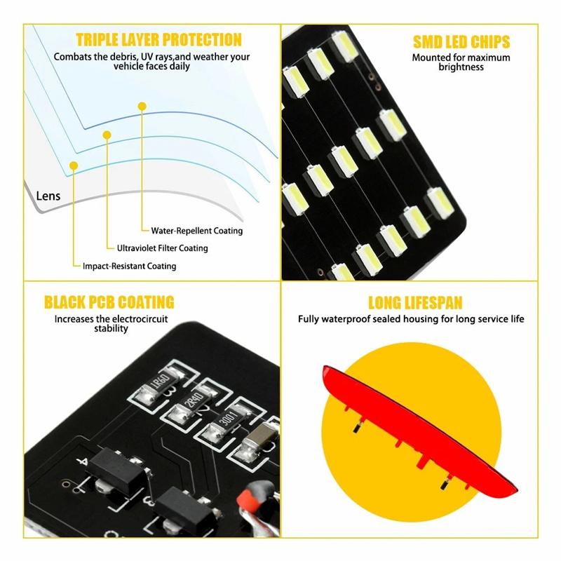 Für Jeep Renegade 2015 2016 2017 2018-2020 68247167Aa Auto 3. Drittes Bremslicht Hohe Montage Rückseitige Bremsleuchte Signalleuchte