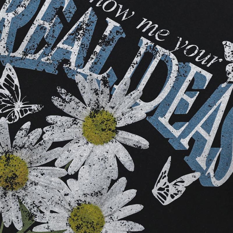 Уличная футболка с рисунком Дейзи — фото 3