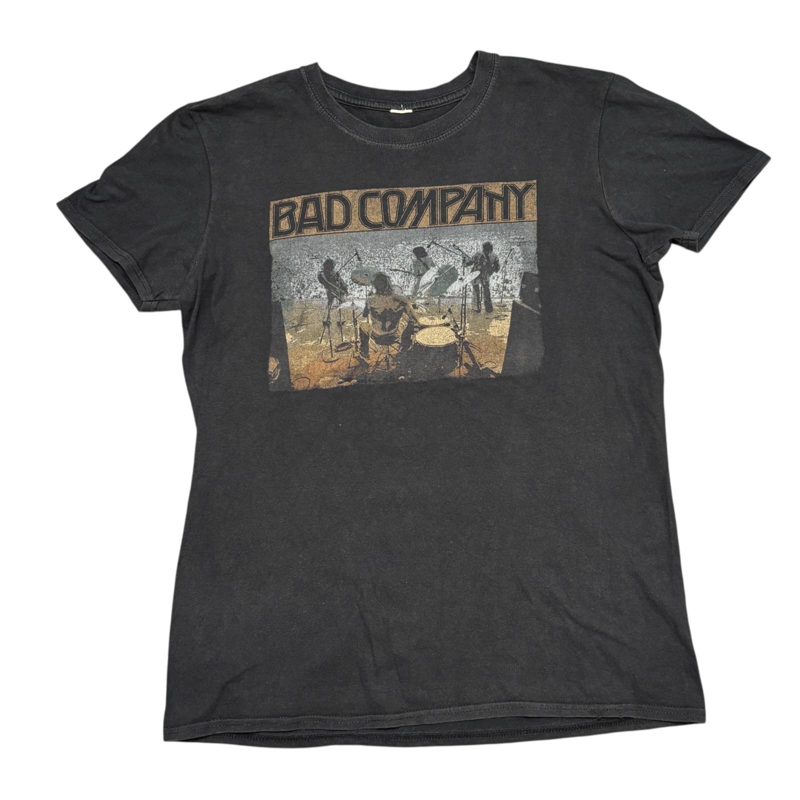 Bad Company Shirt Medium Black Tour Concert Rock Band Tee Thin Lizzy Whitesnake Unisex T-Shirt M