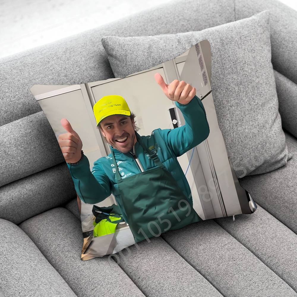 F-Fernando A-Alonso Throw Pillow Case For 45x45cm 40x40cm 55x55cm 50x50cm 30x30cm Square Car Pillowcase Shell