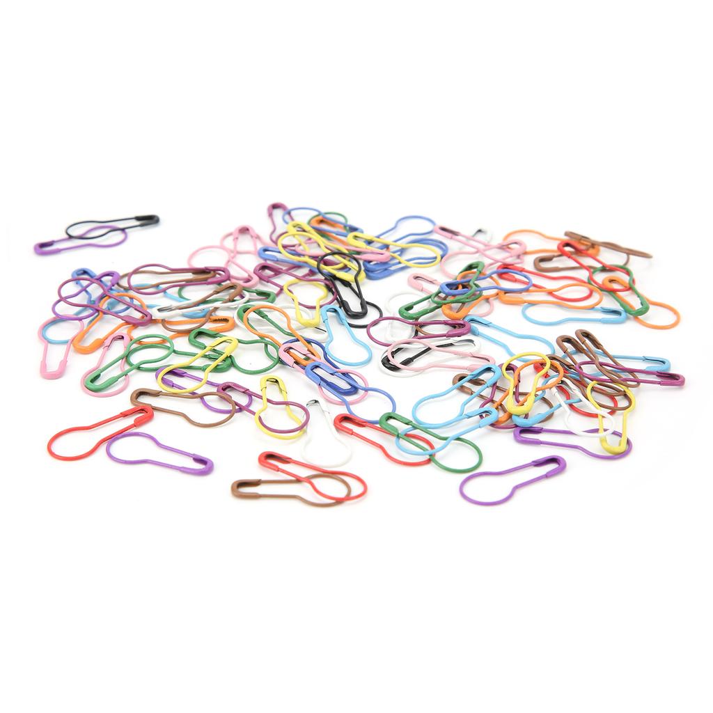 Safety Pins Household for Crafting Sewing Garment Fastening Finishing Quilts Jewelry Making100pcs Color Calabash Shape