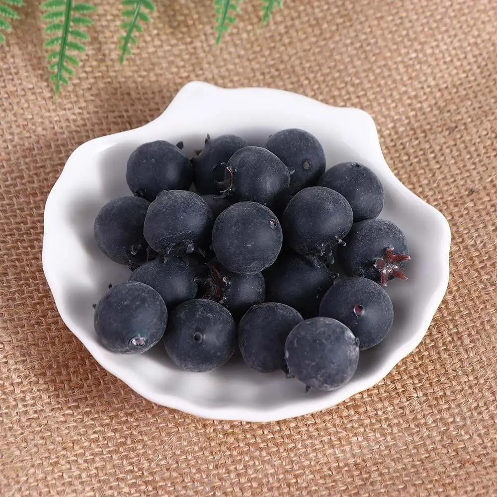 Blue Simulation Blueberry DIY Photo  Props Party Garden Home Decoration Fake Fruit Simulation Fruit Artificial Blueberry