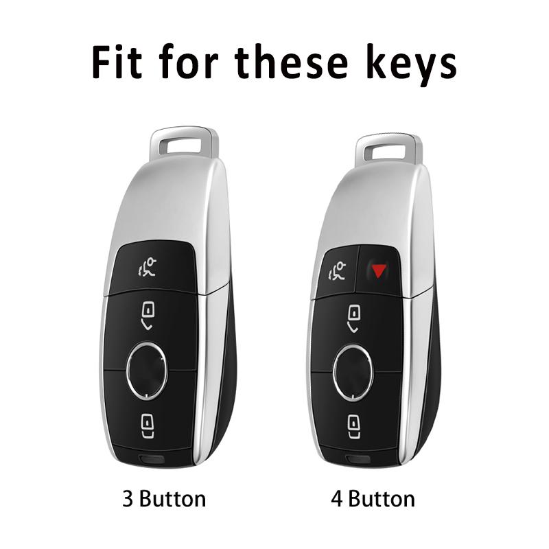 TPU Car Key Case Cover For Mercedes Benz W205 W213 W222 X167 W177 A C E S G Class GLC CLA Shell Holder Auto Keychain Protector
