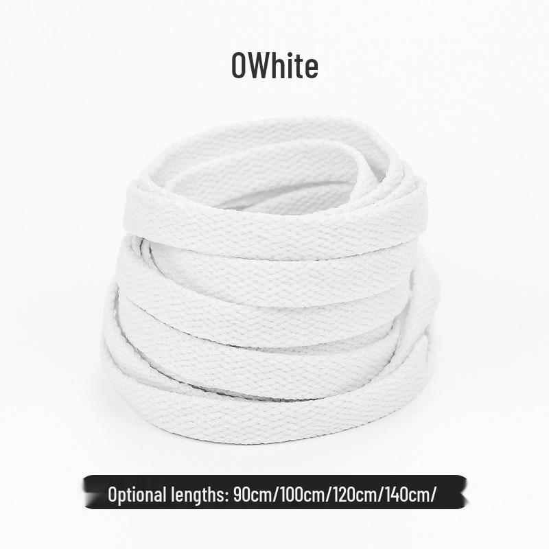 Colorful Polyester Flat Shoelaces for High-Top Canvas Sports Shoes