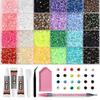 Minimalist Shiny Half-Round Rhinestone Nail Art Accessories 3Mm Flat-Back Resin Nail Rhinestones, Diy Nail Craft Decorations