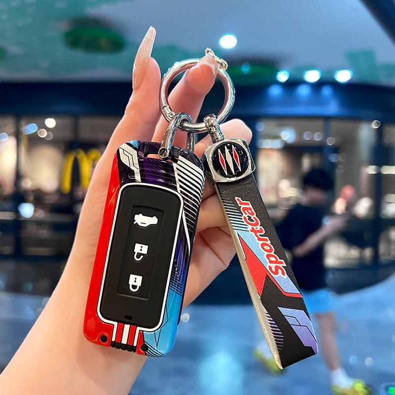Kryt pouzdra na klíče od auta ze slitiny zinku pro Mitsubishi Outlander ASX LANCER Pajero Sport Eclipse Cross Ochranný držák Klíčenka