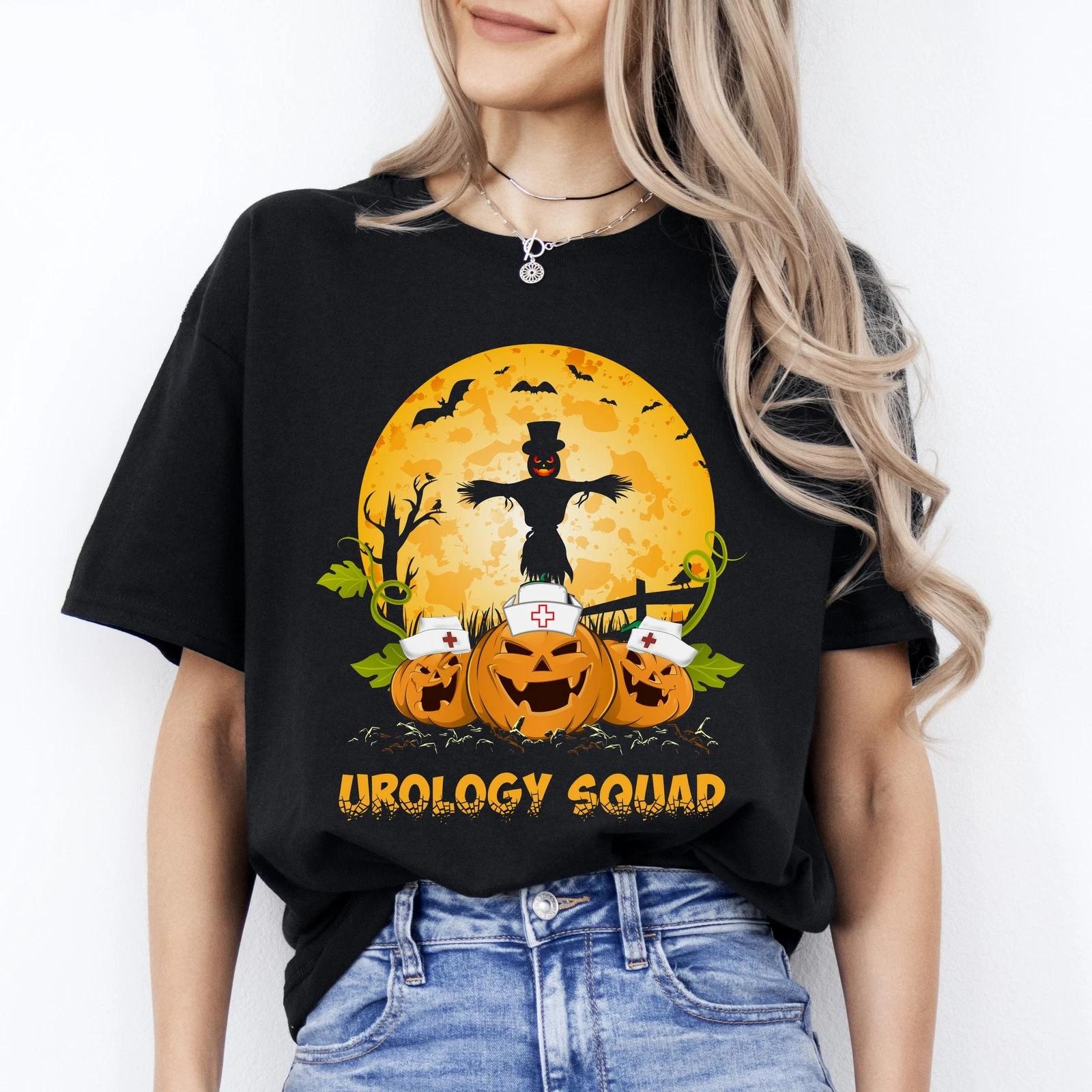 Urology squad Halloween Unisex T-Shirt Scary Spooky Urology nurse Urologist tee 2XL