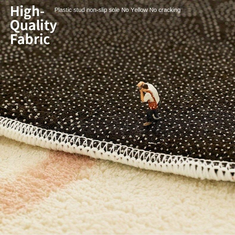 Luxusní plyšová imitace ovčí kůže Lehká Měkká Zelená Předložka k posteli - Obdélníková Plošná Předložka pro Dekoraci Ložnice a Obývacího Pokoje, Pratelná v pračce