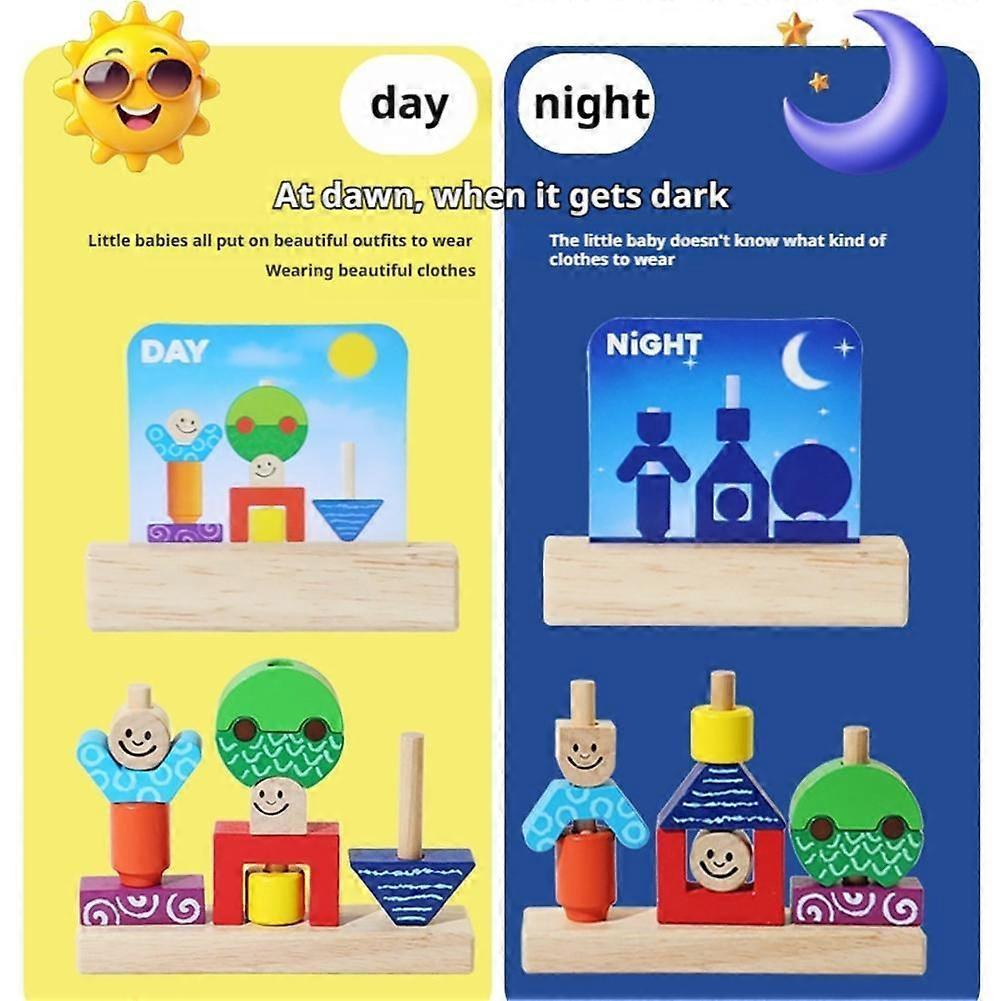 Wooden Block Matching Game - Logic Thinking & Hand Eye Coordination Toy