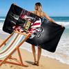 Boxer Patriotic Shorts Print Beach Towel Large Soft Quick Dry Towel For Beach Camping Swimming