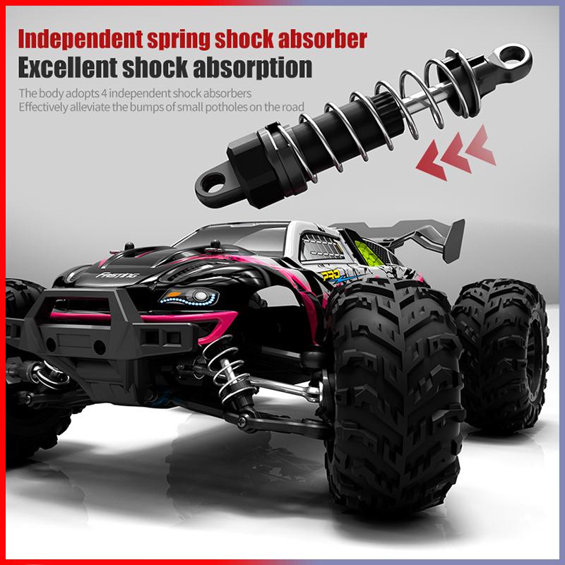 New Rc Car Off Road 4x4 High Speed 75KM/H Remote Control Car with LED Headlight Brushless 4WD 1/16 Monster Truck Toys for Boys Gift