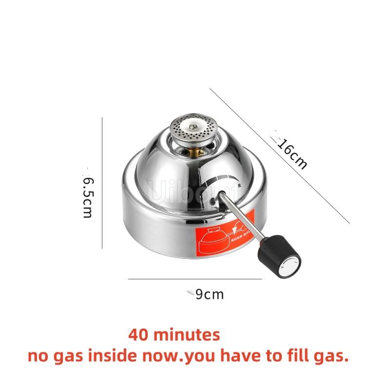 Butane Mini Burner Portable Gas Burner Inflatable Coffee Brewing Stove with Gas Valve Pipe Butane for Trekking Hiking and Picnic