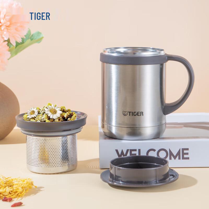 Tiger Stainless Steel Office Thermal Mug with Tea Infuser