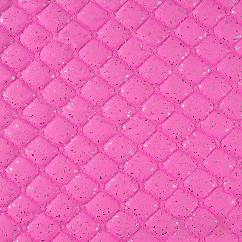 1meter Multi Colors Polyester Quilted Fabric Embroidery Sequined Embroidery Fabric for DIY Sewing Clothing Handbags Material